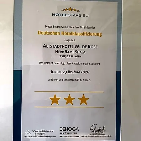 Altstadthotel Wilde Rose Eppingen